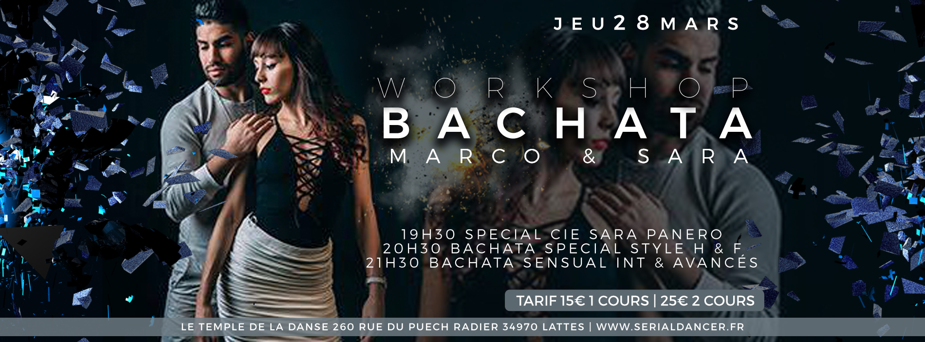 Jeu28mars – Stage Bachata – Marco & Sara
