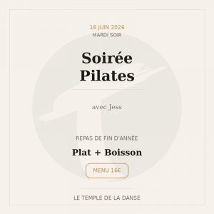 Mardi 16 Soir – Repas Pilates (Jess)