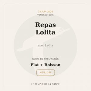Vendredi 19 Soir – Repas Lolita