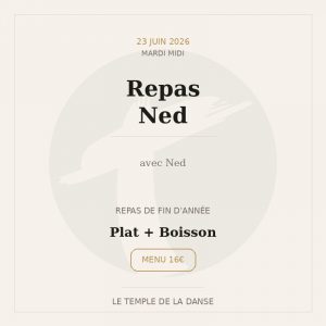 Mardi 23 Midi – Repas Ned