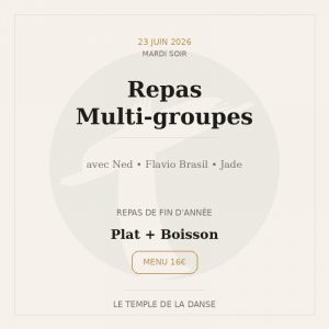 Mardi 23 Soir โ Repas Ned / Flavio Brasil / Jade