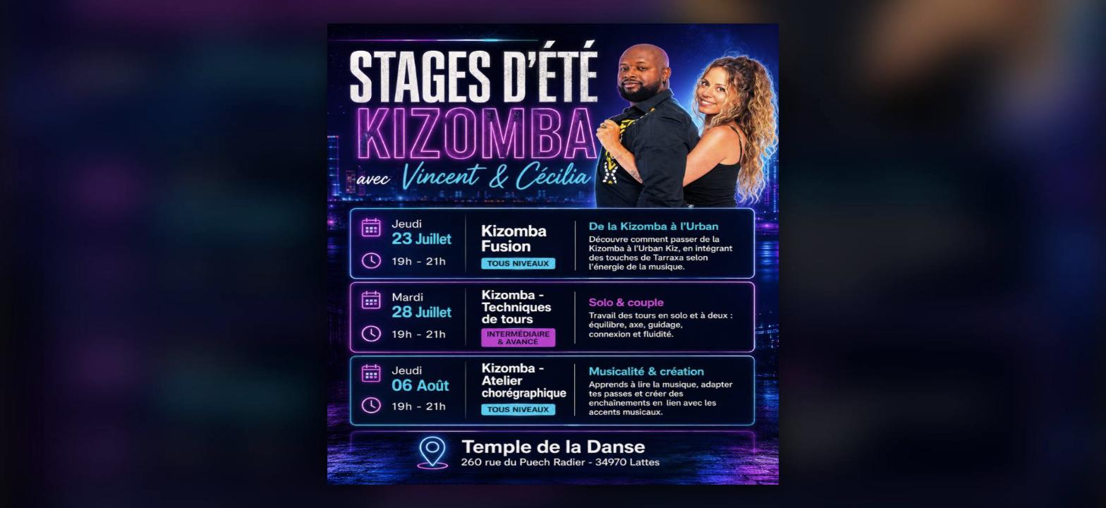 Stage d'été - Vincent et Cécilia