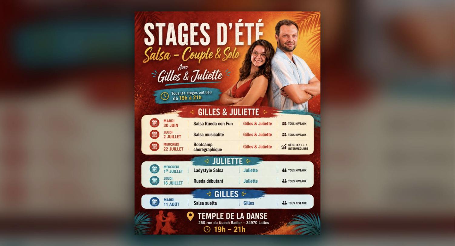 Stage Salsa avec Gilles & Juliette